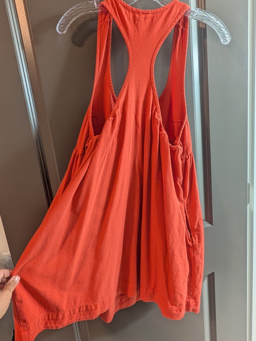 ​Free People Willow Tank Mini Dress Size Small - Coral Color - Picture 6 of 7